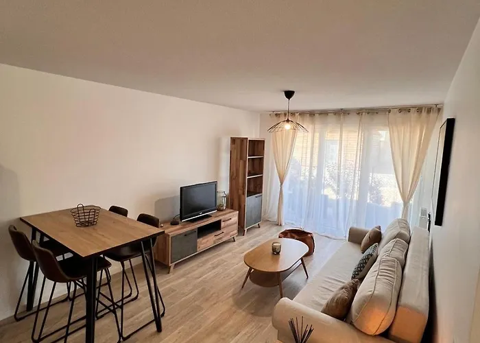 T2 Cosy Avec Terrasse & 2 Parkings Prives Lejlighed *